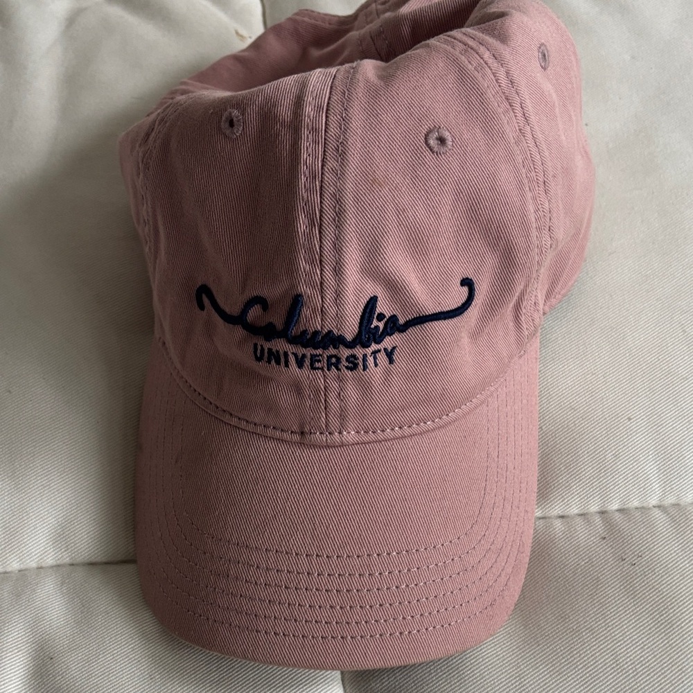 Pink Columbia University Cap